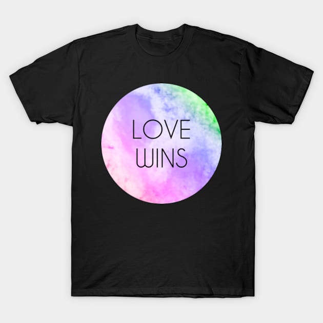 Love Wins Watercolor Earth T-Shirt by Urban_Vintage